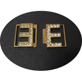 Boucle Attaches Strass A Coudre En Métal Doré  pour Décorations