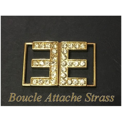 Boucle Attaches Strass A Coudre En Métal Doré  pour Décorations