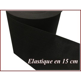 Elastique En 15 Cm De Large  Blanc Au Mètre Pour La Couture.