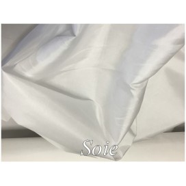 Taffetas De Soie Blanc Au Mètre Pour Mariage ET Customisations