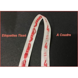 Etiquette Tissé pour Vêtements Taille " 4 "   Par 50 Pièces A Coudre  Textile , Contexture Pour Confection.