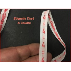 Etiquette Tissé pour Vêtements Taille " 4 "   Par 50 Pièces A Coudre  Textile , Contexture Pour Confection.