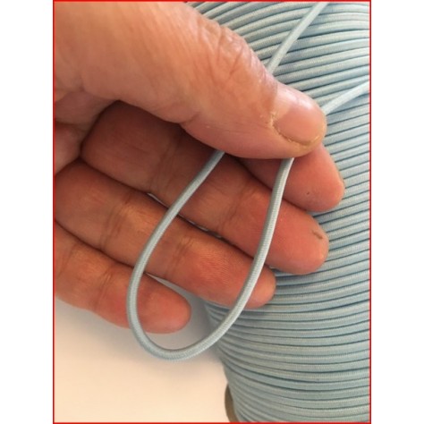 Cordon Elastique CIEL Rond  En 3 mm A Coudre Pour Loisirs Créatifs.