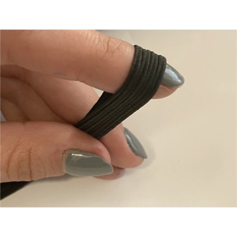 Elastique Plat En 8 mm Noir A Coudre, Ruban Souple En Lycra  Pour Lingerie, et Customisations.