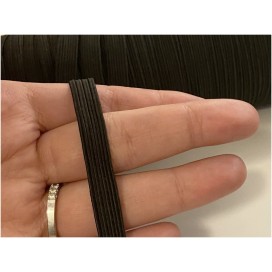 Elastique Plat En 8 mm Noir A Coudre, Ruban Souple En Lycra  Pour Lingerie, et Customisations.