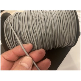 Cordon Elastique BEIGE  Rond  En 3 mm A Coudre Pour Loisirs Créatifs.