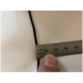 Cordon Elastique  NOIR  Rond  En 2 mm X 100 Mètres A Coudre Pour Loisirs Créatifs.