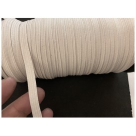 Elastique Plat En 8 mm X 100 Mètres  NOIR Pour Masques De Protections  A Coudre