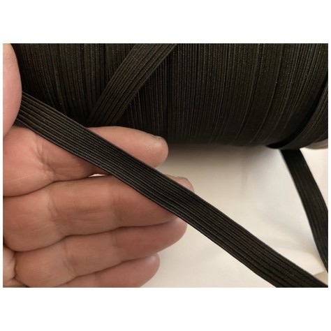 Elastique Plat En 10 mm Noir Au Mètre  Pour La Couture