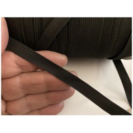 Elastique Plat En 10 mm Noir Au Mètre  Pour La Couture