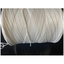 Cordon Fil Elastique Médicale Blanc  En 3 mm Pour Fabication De Masques De Protections A Coudre