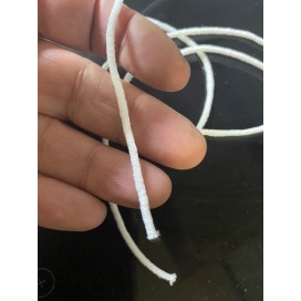 Cordon Fil Elastique Médicale Blanc  En 3 mm Pour Fabication De Masques De Protections A Coudre