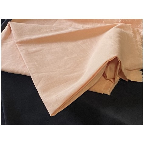 Tissu Coton  Saumon  Au Mètre En Grande Largeur