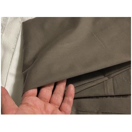 Tissu Coton  Taupe Foncé Au Mètre En Grande Largeur