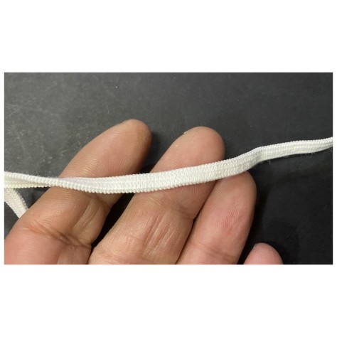 Elastique Plat En 5 mm  Blanc A Coudre, Ruban Lycra Pour Lingerie, et Customisations.