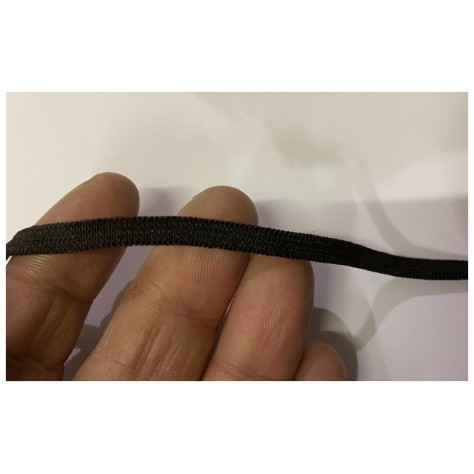 Elastique Plat En 5 mm  Noir A Coudre, Ruban Lycra Pour Lingerie, et Customisations.