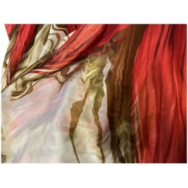 Tissu Satin De Soie Imprimé En Motif Fleurs Au Mètre Couture