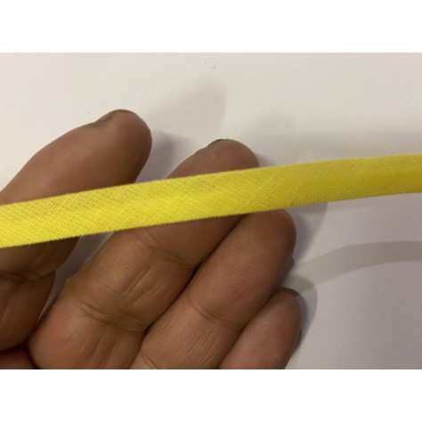 Biais Replié Coton Jaune , A  Coudre Pour Vetements Et Loisirs Créatifs.